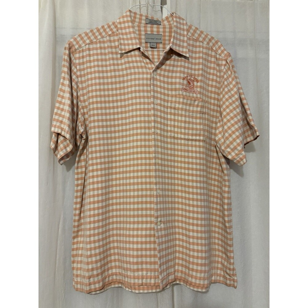 Cutter & Buck Men’s Botton Down Medium  2004 US Open Golf Shinnecock Hills EUC